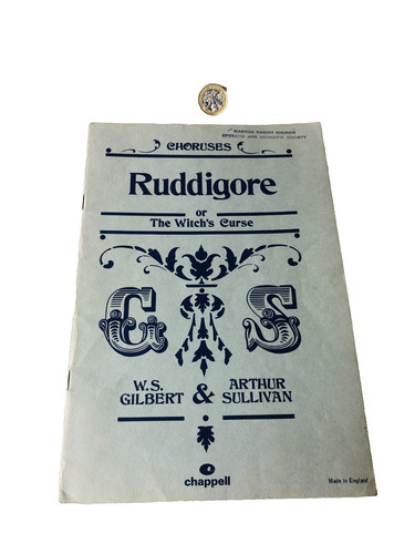 Sheet music ruddigore - sheet,