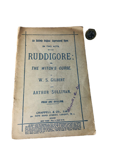 Theatre script ruddigore - script,
