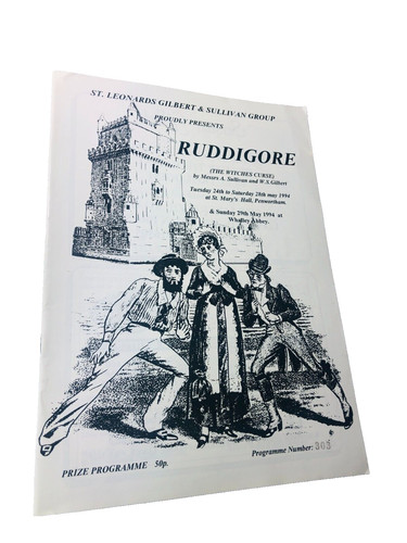 Theatre program ruddigore 1994 - theatre,